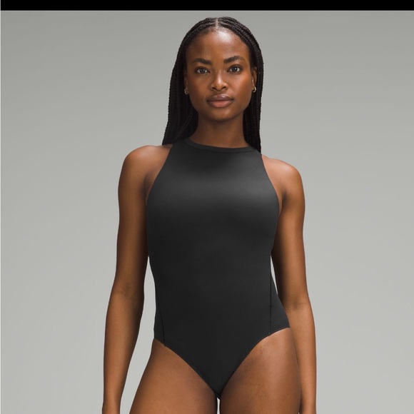 Lululemon Wundermost ultra soft nulu high neck sleeveless bodysuit black. Small. - Picture 2 of 7